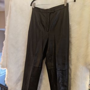 Black Leather Pants